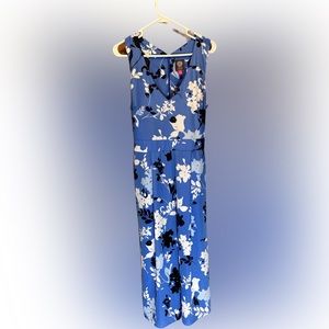 Vince Camino romper dressy floral blue and white size Medium